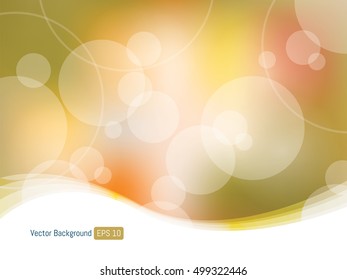 Wave curves circles in template abstract background, business layout vector illustration