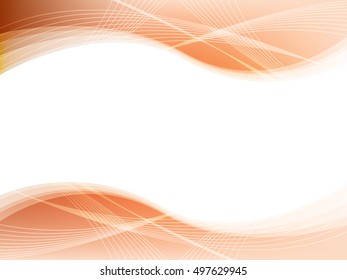 Wave curves in template abstract background, business layout vector illustration