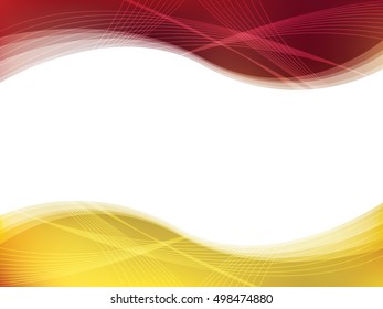 Wave curves in template abstract background, business layout vector illustration