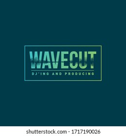 Wave cut creative logotype design
