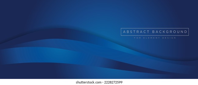 Wave dark blue navy digital art and light in middle, design background for element design. vector illustration