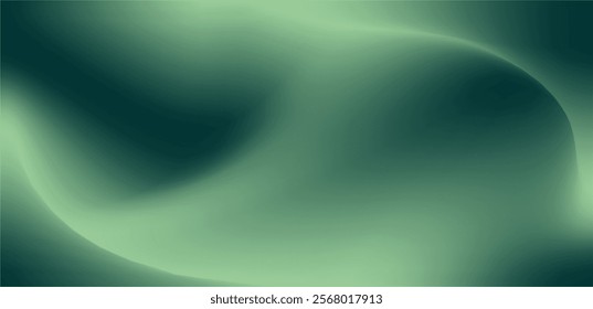 Wave dark green mesh background. Abstract illustration wallpaper, banner, flyer, poster