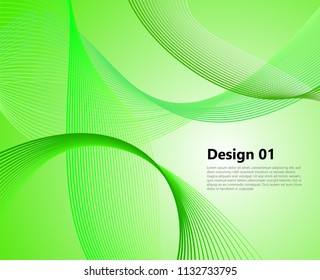 wave design background blend tech line