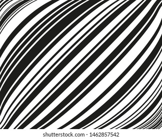 Wave design black and white. Digital image with a psychedelic stripes. Vector illustration   