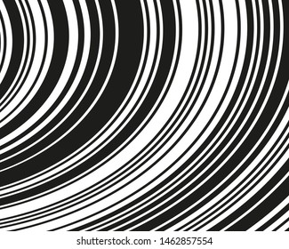 Wave design black and white. Digital image with a psychedelic stripes. Vector illustration   