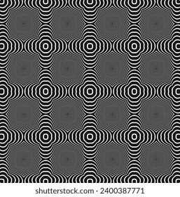 Wave design black and white. Digital image with a psychedelic stripes. Argent base for website, print, basis for banners, wallpapers, business cards, brochure, banner. Line art optical