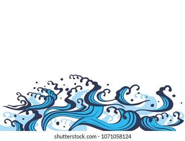 Wave design illustration