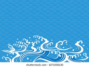 Wave design illustration