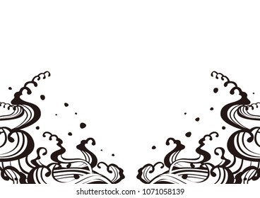 Wave design illustration