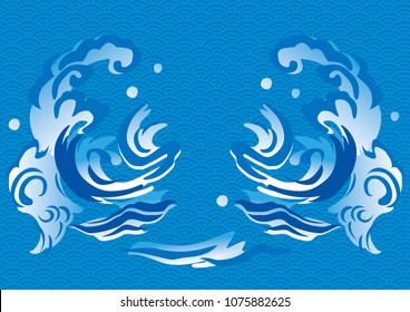Wave design illustration