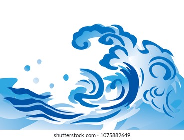 Wave design illustration