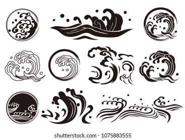 Wave design illustration