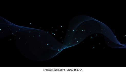 wave dimension background with wavy line and glitter