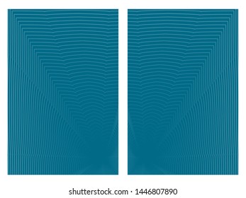Wave dimensions double plate wall poster background