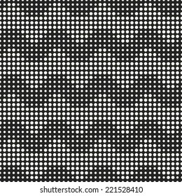 Wave dot textured background. Seamless pattern. Vector.