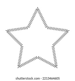 Wave effect element collection Line art vector illustration