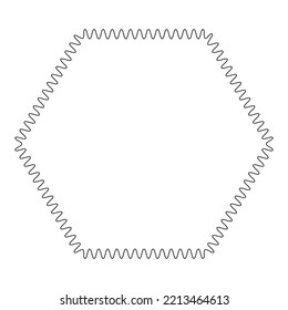 Wave effect element collection Line art vector illustration