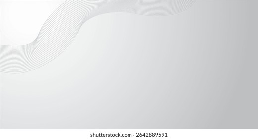 Wave element. Abstract geometric white and gray color background. Vector, illustration.