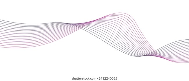 Wave Element design vector image for graphic design decoration or backdrop design