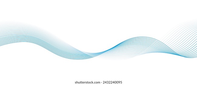 Wave Element design vector image for graphic design decoration or backdrop design