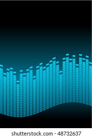 Wave equalizer vector background