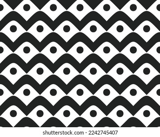 Wave Eye Pattern, modern decor background. Great for mobile app, web design, banner, game etc.