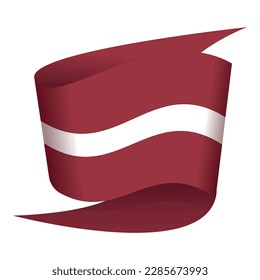 Wave flag icon cartoon vector. Nation map. Political earth