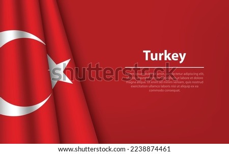 Similar – Image, Stock Photo Turkish flag Turkey