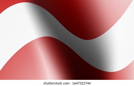 wave flags of austria in illustration