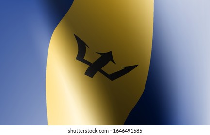 wave flags of bangladesh in illustration