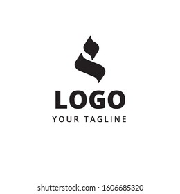 Wave flame modern logo suitable for fashion or sport