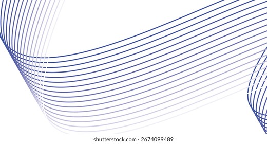Las líneas que fluyen de la onda mezclan el fondo abstracto ondulado liso Vector.White Diagonal Line Architecture Geometry Tech Abstrac