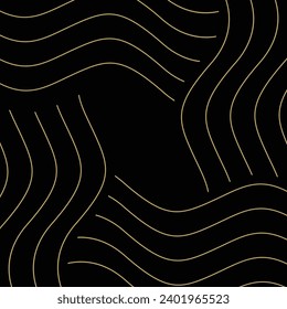 Wave flowing liquid line abstract background. Black and white vector design 3D lines in perspective, curve and wave lines in motion, smooth and soft backdrop
