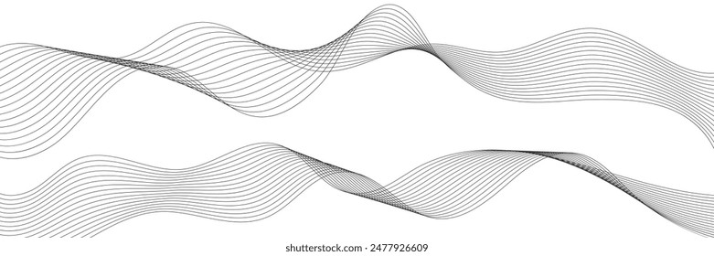 Wave flowing liquid line abstract background. Abstract background with business lines. Vector Illustration.