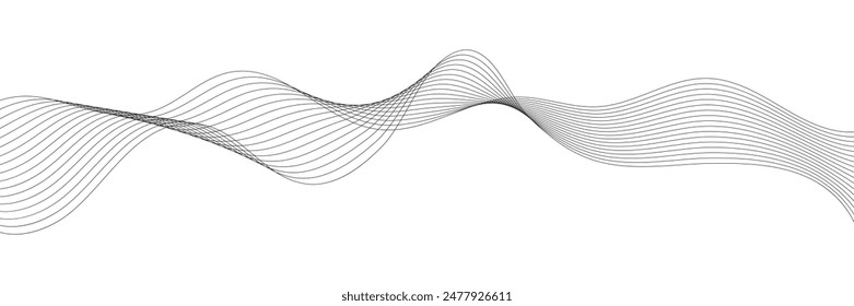 Wave flowing liquid line abstract background. Abstract background with business lines. Vector Illustration.