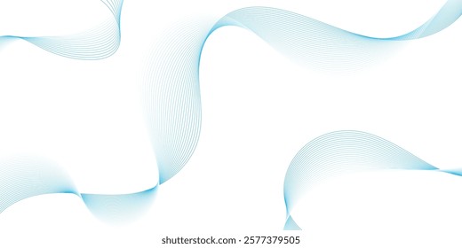 Wave flowing liquid line abstract background. Black and white vector design 3D lines in perspective, curve and wave lines in motion, smooth and soft backdrop.eps10