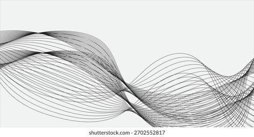 Welle fließende flüssige Linie abstrakten Hintergrund. Abstrakter Hintergrund mit Geschäftsfeldern. Vektorgrafik.


