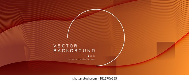 Wave Fluid Flow. Orange Dynamic Wallpaper. 3d Abstract Shape. Business Brochure. Yellow Fluid Flow. Vivid Graphic Elements. Abstract Website. Technology Pattern. Geometric Fluid Flow.