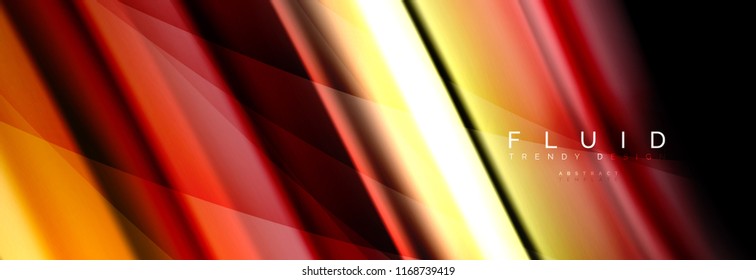 Wave fluid flowing colors motion effect, holographic abstract background. Vector modern illustration