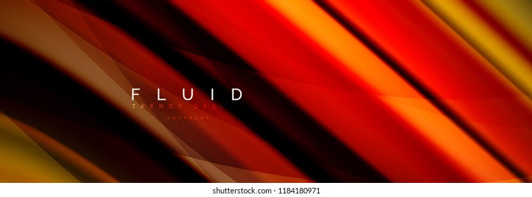 Wave fluid flowing colors motion effect, holographic abstract background. Vector modern illustration