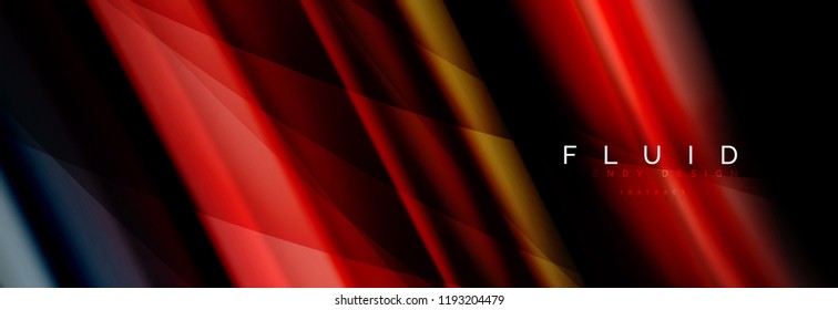 Wave fluid flowing colors motion effect, holographic abstract background. Vector modern illustration