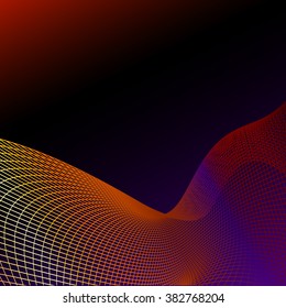 Wave futuristic  structure   - vector illustration 