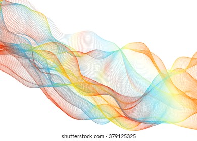 Wave futuristic  structure   - vector illutration 