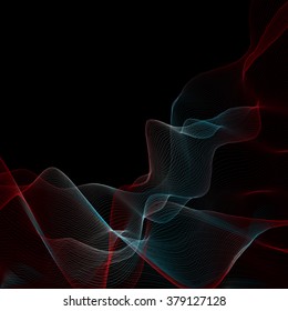  Wave futuristic  structure   - vector illutration 