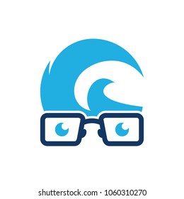 Wave Geek Logo Icon Design