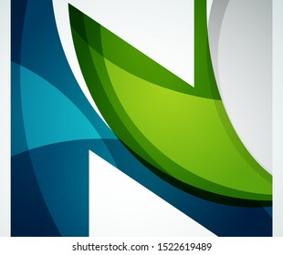Wellengeometrische Hintergrunddesign-Vorlage. Vektormoderne Kunst