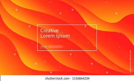 Wave and geometric color background design. Dynamic shapes composition with gradient color. Modern and futuristic design for cover and poster. Eps10 vector.