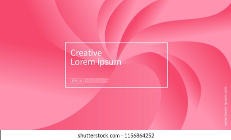 Wave and geometric color background design. Dynamic shapes composition with gradient color. Modern and futuristic design for cover and poster. Eps10 vector.