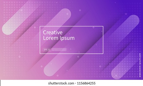 Wave and geometric color background design. Dynamic shapes composition with gradient color. Modern and futuristic design for cover and poster. Eps10 vector.