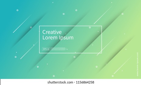 Wave and geometric color background design. Dynamic shapes composition with gradient color. Modern and futuristic design for cover and poster. Eps10 vector.